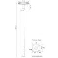 Lampa parkowa LED z słupem 60W 4000K - STER MAX STRMAX-3000