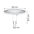 Lampa parkowa LED z słupem 60W 4000K - STER MAX STRMAX-3000