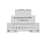 Bezprzewodowy podwójny włącznik oświetlenia Wi-Fi na szynę DIN - 230VAC/10A - SwitchBoxDDIN 