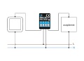 Bezprzewodowy mini włącznik oświetlenia Wi-Fi - 230VAC/5A - SwitchBoxLIGHT - Schemat podłączenia