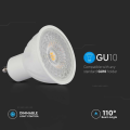 Żarówka LED GU10 6W biała neutralna 4000K 445lm 110° - ściemnialna - VT-247D