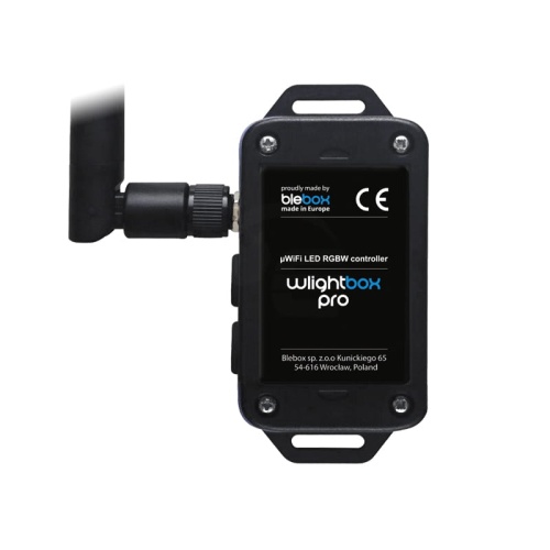 Sterownik LED RGB / RGB+W - 12/24V 4x3A Wi-fi - Android/ Windows - IP54 - wLightboxPRO