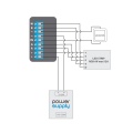 Sterownik LED RGB / RGB+W - 12/24V 4x3A Wi-fi - Android/ Windows - IP54 - wLightboxPRO - Schemat instalacji