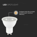 Żarówka LED GU10 7.5W biała ciepła 3000K 610lm 110° - VT-292