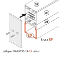 Zaślepka srebrna do profilu aluminiowego LED VARIO30 - wariant 19-E9 - kpl. 2 szt.