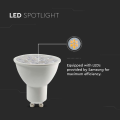 Żarówka LED GU10 6W biała ciepła 3000K 445lm 10° - VT-249