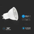 Żarówka LED GU10 7.5W biała ciepła 3000K 610lm 38° - VT-291