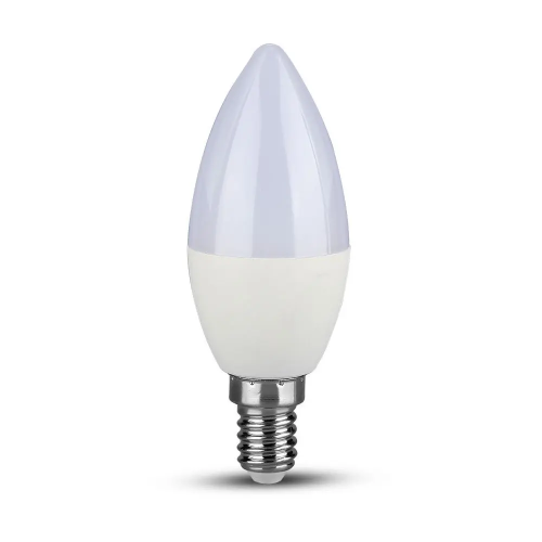 Żarówka LED E14 C30 5.5W biała neutralna 4000K - ściemnialna - VT-293D