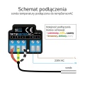 Czujnik temperatury WiFi - sonda temperatury - 230VAC - tempSensorAC - Blebox - schemat podłączenia