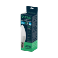 Żarówka LED E14 C30 4.5W biała zimna 6500K - VT-226