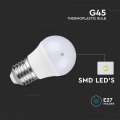 Żarówka LED E27 G45 6.5W biała zimna 6500K - VT-290