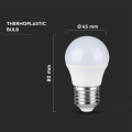 Żarówka LED E27 G45 6.5W biała zimna 6500K - VT-290