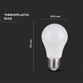 Żarówka LED E27 A60 12W biała zimna 6400K - ściemnialna - VT-262D