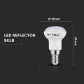 Żarówka LED E14 R39 2.9W biała zimna 6500K - VT-239