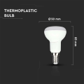 Żarówka LED E14 R50 4.8W biała zimna 6500K - VT-250