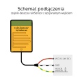 Czujnik deszczu i opadów WiFi - 12-24V DC 6W - rainSensor - Blebox - schemat instalacji