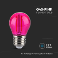 Żarówka LED dekoracyjna E27 G45 Filament 2W różowa - VT-2132-P