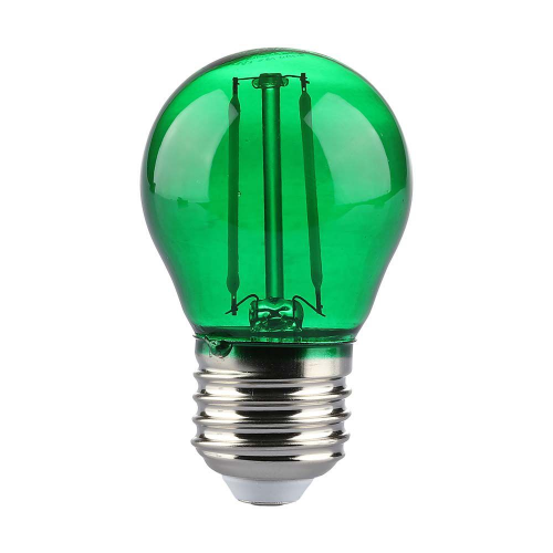 Żarówka LED dekoracyjna E27 G45 Filament 2W zielona - VT-2132-G