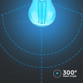 Żarówka LED dekoracyjna E27 G45 Filament 2W niebieska - VT-2132-B