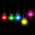 Żarówka LED dekoracyjna E27 G45 Filament 2W czerwona - VT-2132-R