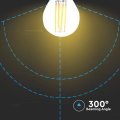 Żarówka LED dekoracyjna E27 G45 6W 6400K Filament - VT-2386