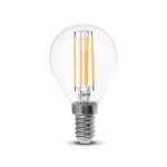 Żarówka LED dekoracyjna E14 P45 6W 2700K Filament  - VT-2486
