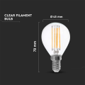 Żarówka LED dekoracyjna E14 P45 6W 2700K Filament - VT-2486