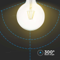 Żarówka LED dekoracyjna E27 G125 12W 3000K Filament - VT-2143