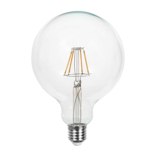 Żarówka LED dekoracyjna E27 G125 12W 4000K Filament - VT-2143