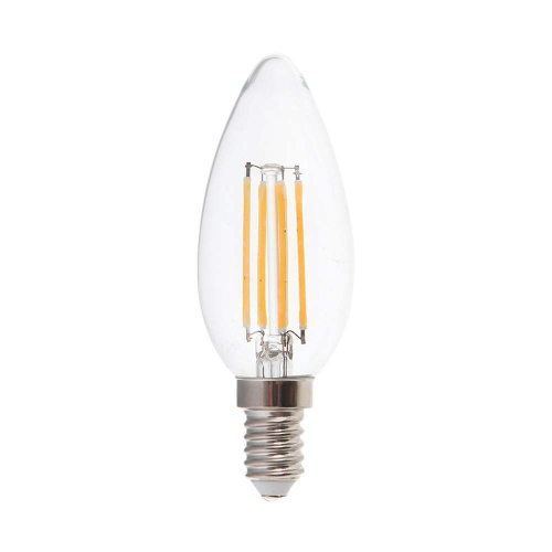 Żarówka LED dekoracyjna E14 C30 6W 4000K Filament - VT-2127