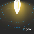 Żarówka LED dekoracyjna E14 C30 6W 4000K Filament - VT-2127