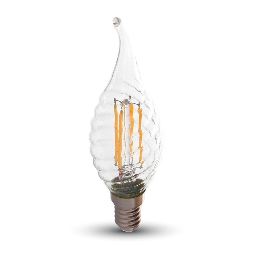 Żarówka LED dekoracyjna E14 C30 4W 3000K Filament - VT-1995