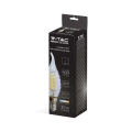 Żarówka LED dekoracyjna E14 C30 4W 3000K Filament - VT-1995