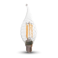 Żarówka LED dekoracyjna E14 C30 4W 4000K Filament - VT-1995