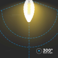 Żarówka LED dekoracyjna E14 C30 4W 3000K Filament - ściemnialna - VT-1985D