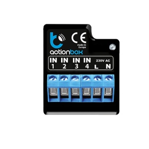 Wyzwalacz akcji WiFi - czterokanałowy moduł sterujący - 230V AC - actionBox - Blebox