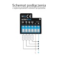 Wyzwalacz akcji WiFi - czterokanałowy moduł sterujący - 230V AC - actionBox - Blebox - schemat instalacji