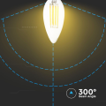 Żarówka LED dekoracyjna E14 C30 4W 4000K Filament - VT-1986