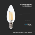 Żarówka LED dekoracyjna E14 C30 4W 4000K Filament - VT-1986
