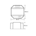 Odbiornik LED triakowy - ściemniacz do żarówek 230VAC - 300W - Zigbee 3.0 - TRI-C1ZR - Rysunek techniczny