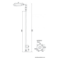 Lampa parkowa LED z słupem 50W 3000K - TYTAN II TN-2900