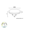 Lampa ogrodowa LED - głowica - 12W CCT - RONDO II RO-HEAD
