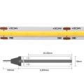 Taśma LED COB Premium 528 chips 24V 15W 112lm/W zimna 6500K CRI90+ - sekcja cięcia