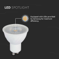 Żarówka LED GU10 6W biała ciepła 3000K 445lm 110° - VT-247