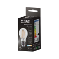 Żarówka LED dekoracyjna E27 A60 8W 3000K Filament - ściemnialna - VT-2288D