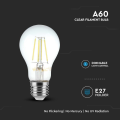 Żarówka LED dekoracyjna E27 A60 8W 3000K Filament - ściemnialna - VT-2288D