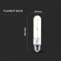 Żarówka LED dekoracyjna E27 T30 2W 3000K Filament - VT-204