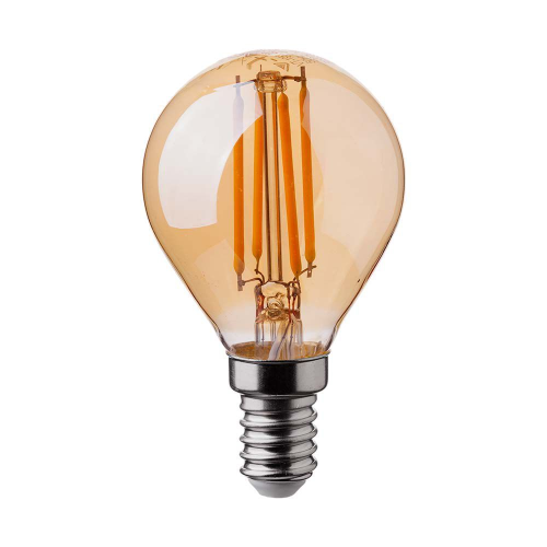 Żarówka LED dekoracyjna E14 P45 4W 2200K Filament - VT-1953