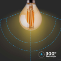 Żarówka LED dekoracyjna E14 P45 4W 2200K Filament - VT-1953