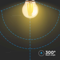 Żarówka LED dekoracyjna E27 G45 4W 2200K Filament - VT-1957